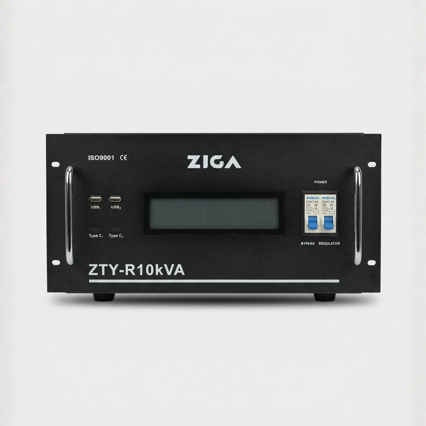 Estabilizador de voltaje Monofásico Rack ZTY- R ZIGA 10kVA/ 8000 watts