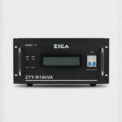 Estabilizador de voltaje Monofásico Rack ZTY- R ZIGA 10kVA/ 8000 watts