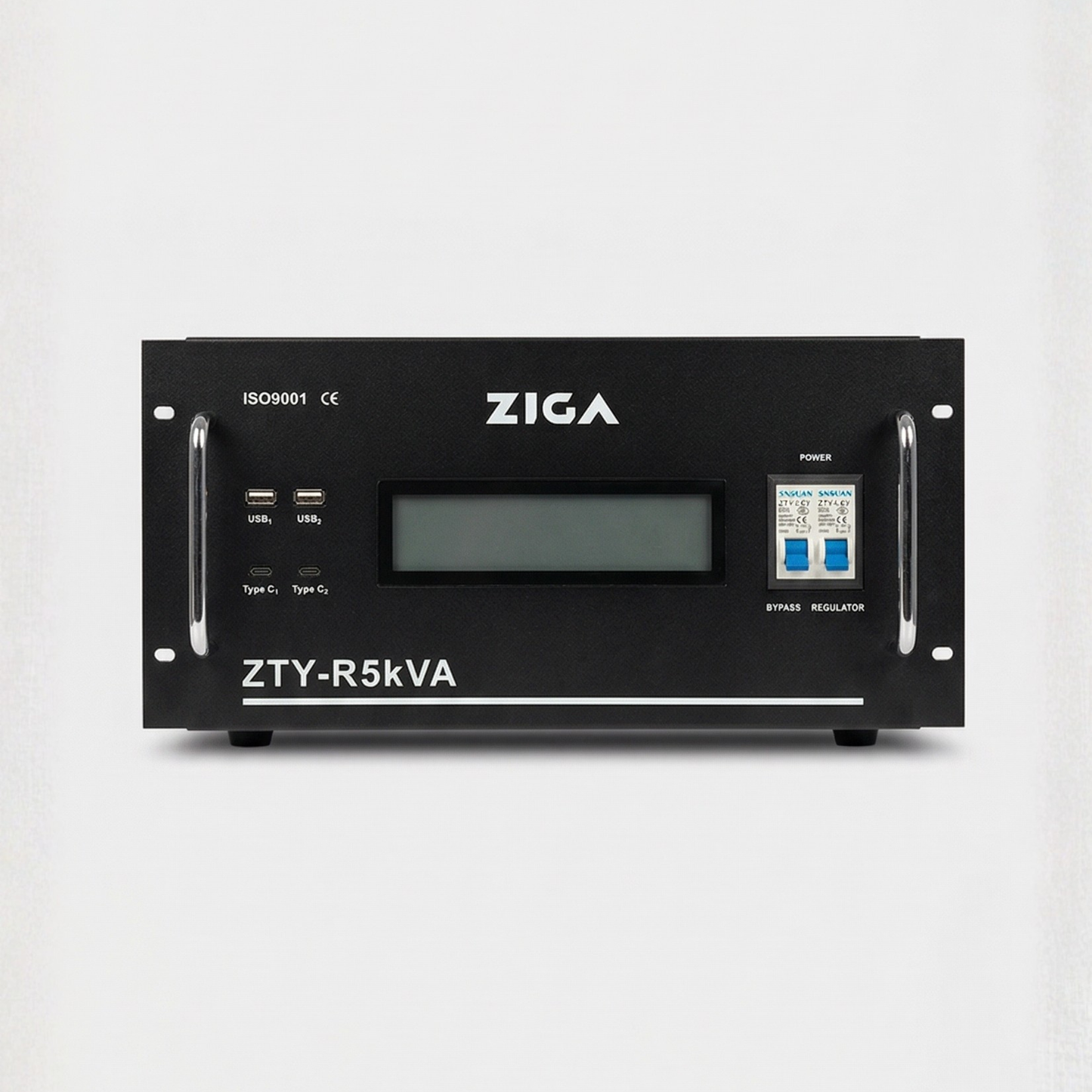 Estabilizador de voltaje Monofásico Rack ZTY- R ZIGA 5kVA/ 4000 watts