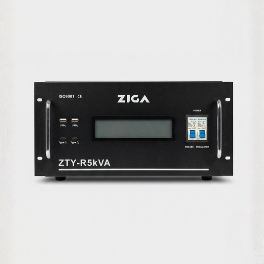 Estabilizador de voltaje Monofásico Rack ZTY- R ZIGA 5kVA/ 4000 watts